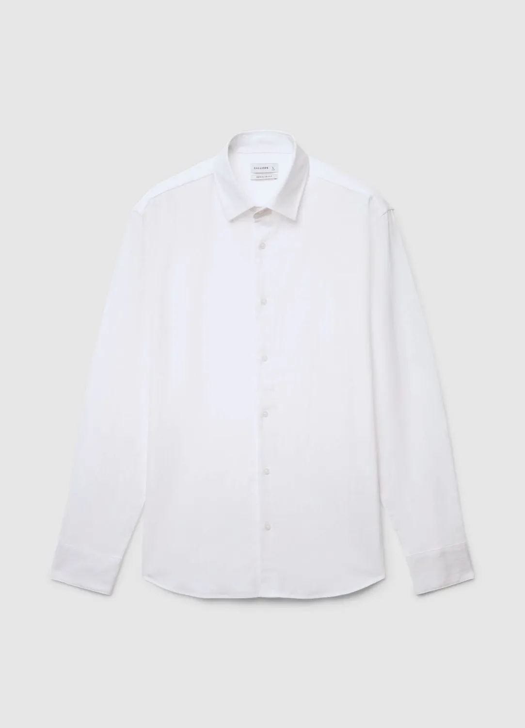 Calliope chemise crêpe coton classique uni