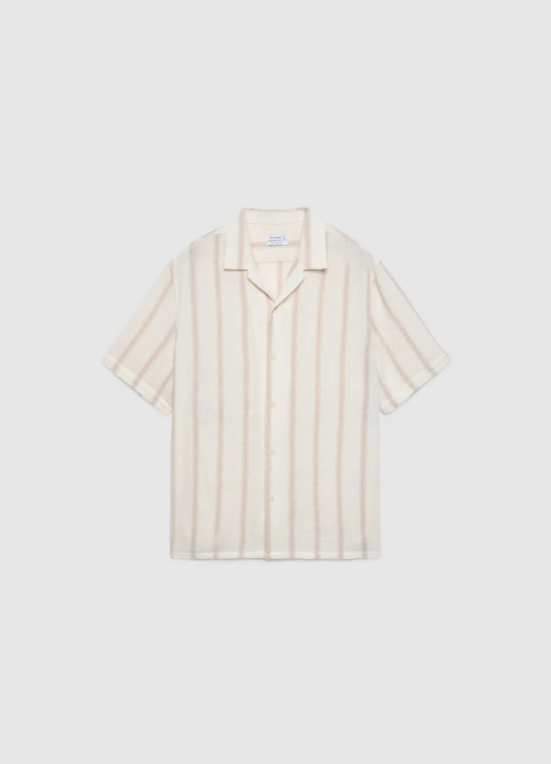 Calliope Rayures chemise homme manches courtes