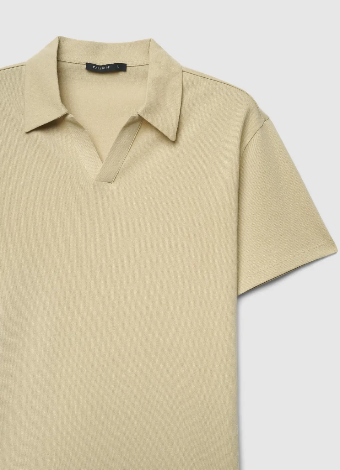 Calliope T-shirt polo homme uni col polo