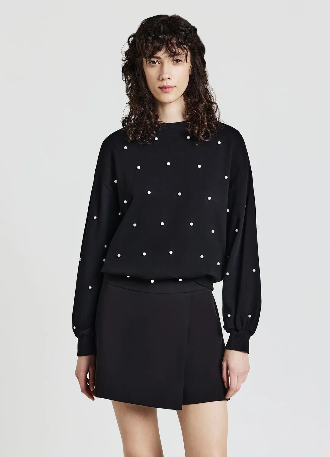 Calliope jupe-short unie femme zip latéral