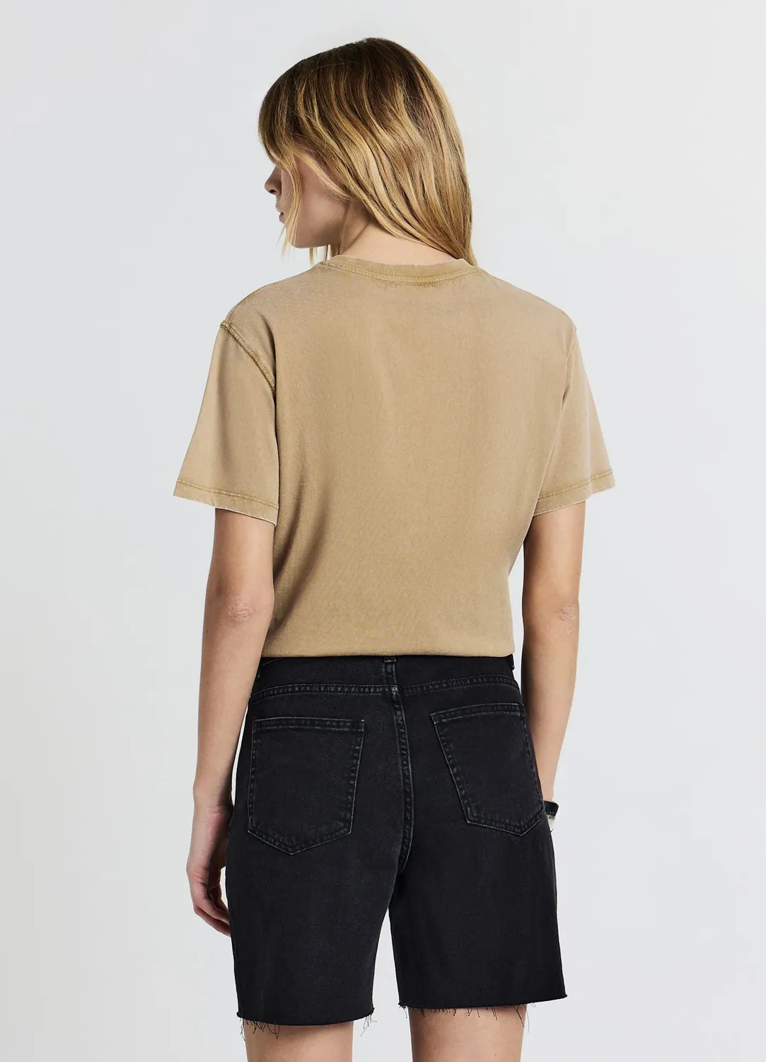 Calliope t-shirt délavé coton femme manches courtes