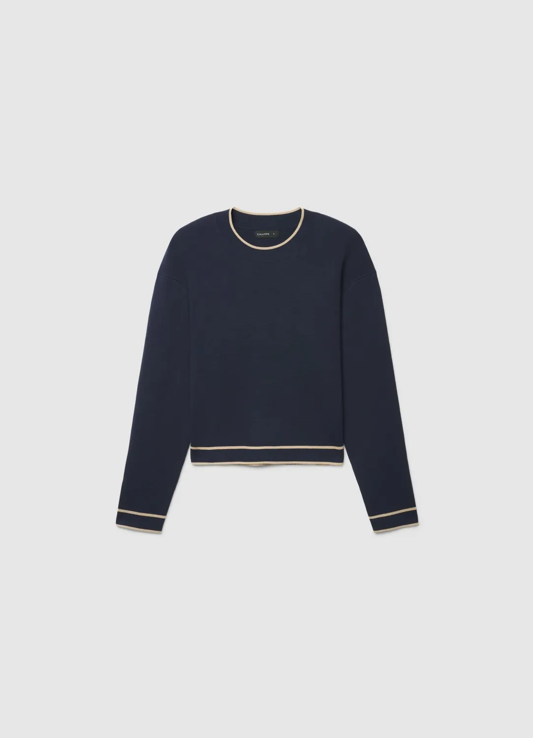Calliope pull col rond profils contraste femme
