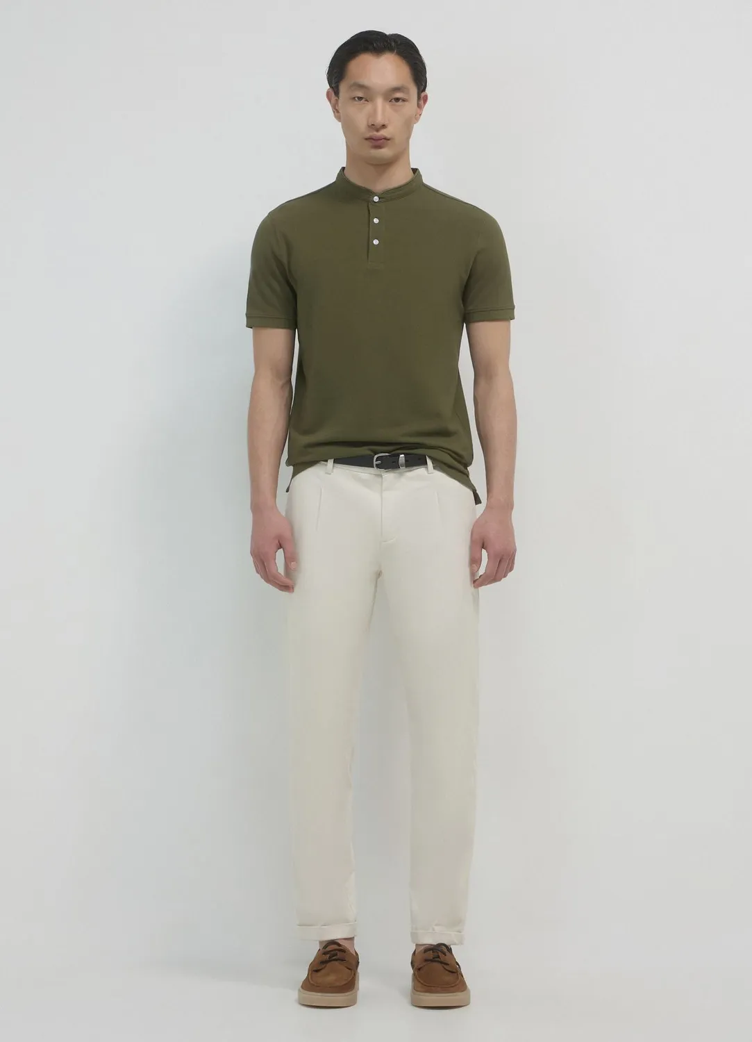 Calliope T-shirt coréen homme uni coton