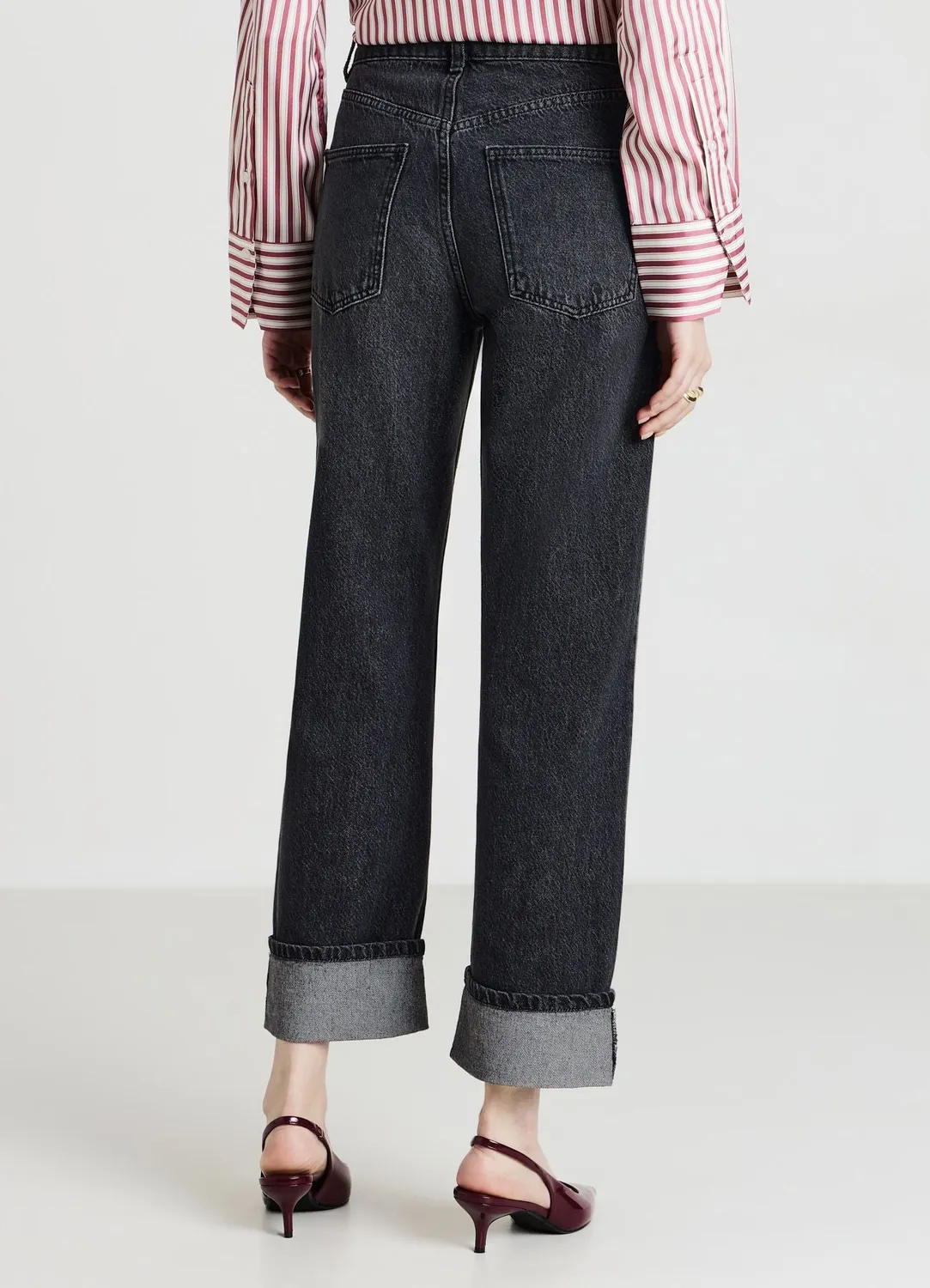 Calliope Jeans straight risvolto jean femme droit