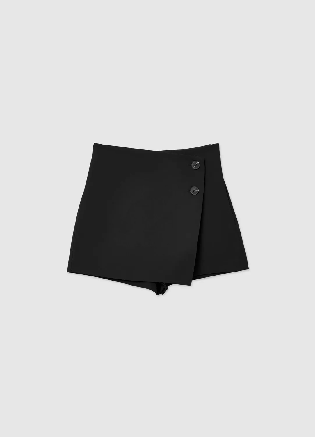 Calliope jupe-short femme asymétrique boutons