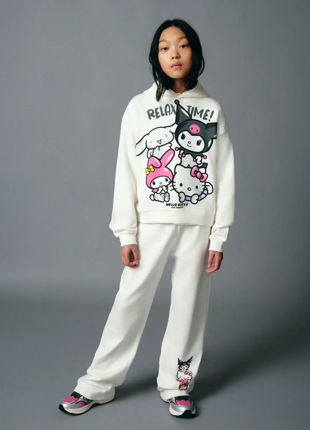Calliope pantalon jogging Hello Kitty fille jambe droite