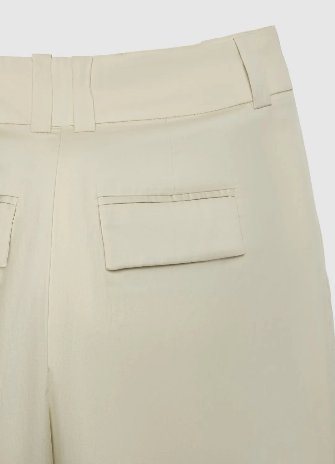 Calliope pantalon palazzo crop femme pinces bureau