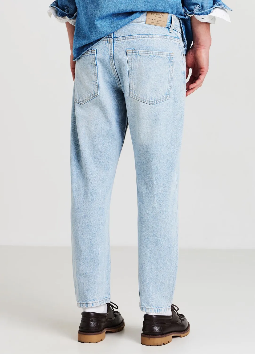 Calliope jean cropped délavé homme 5 poches