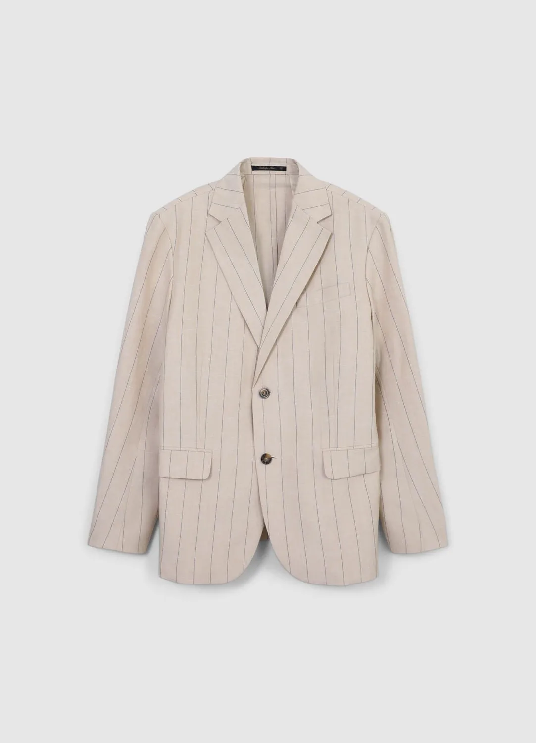 Calliope veste homme à rayures lin regular