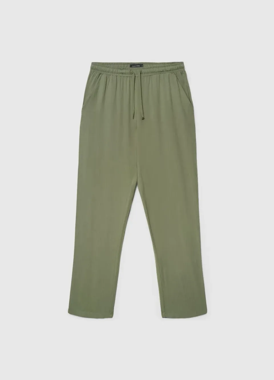 Calliope pantalon femme taille haute élastique droit