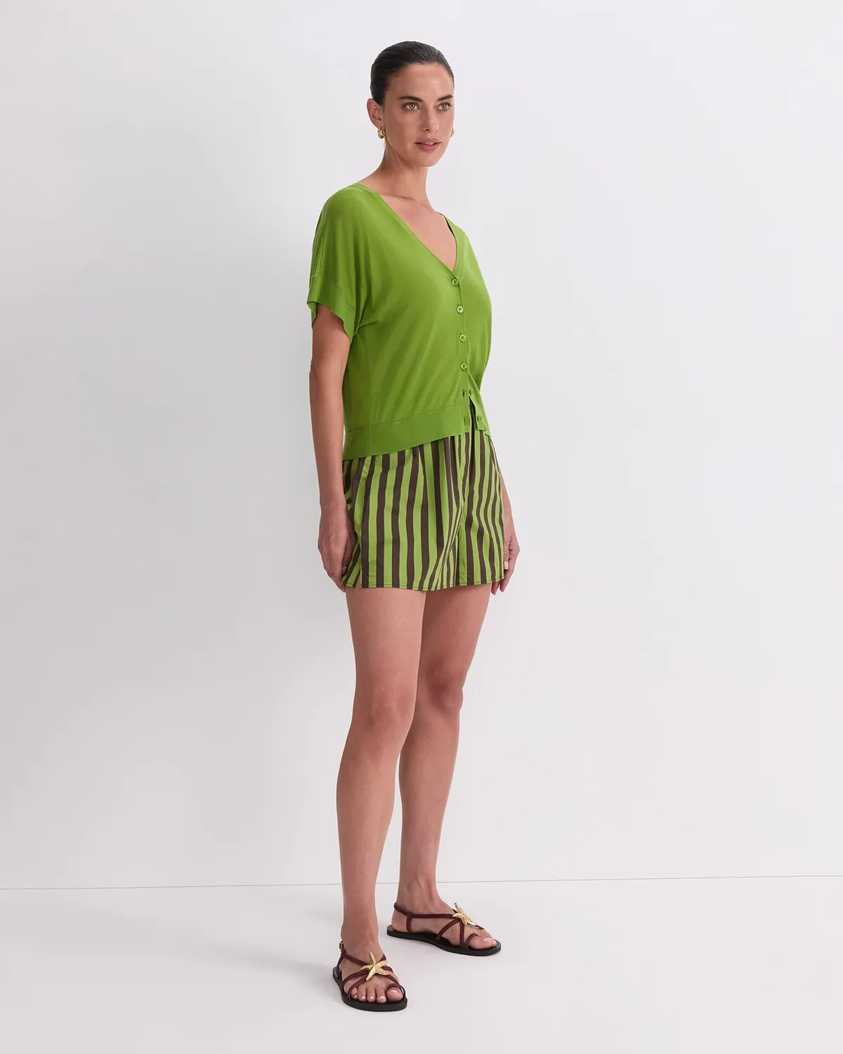 Sportscraft Silk Blend Reversible Knit tricot femme soie