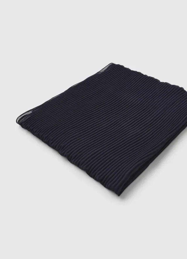 Calliope echarpe plissee femme unie 180 x 50 cm
