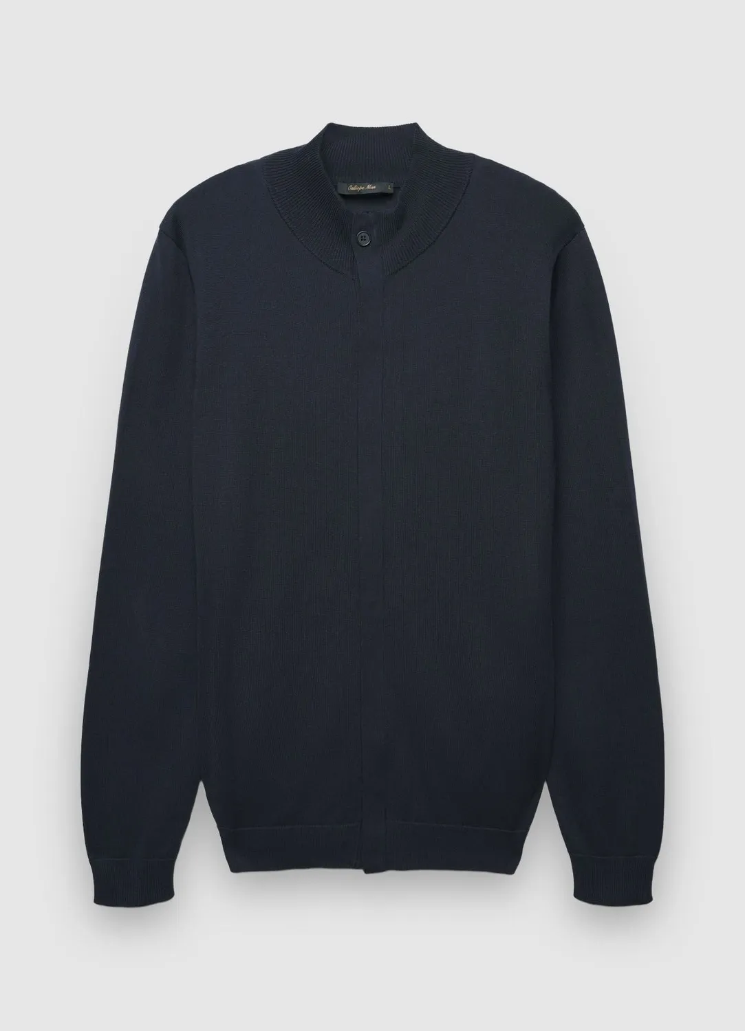 Calliope cardigan zip cardigan homme uni col cotele