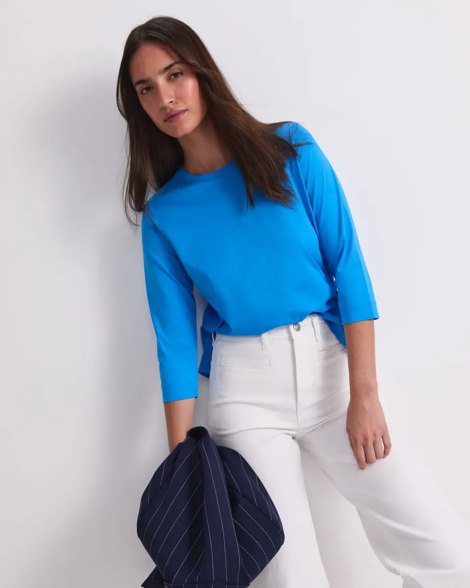 Sportscraft Mercerised tee coton femme manches 3/4