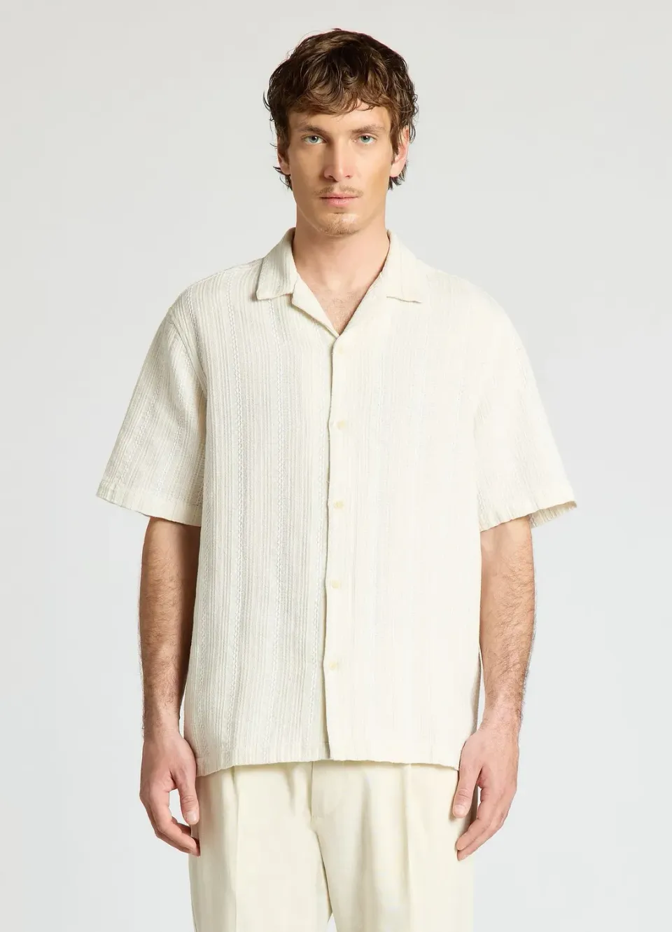 Calliope chemise homme rayée manches courtes