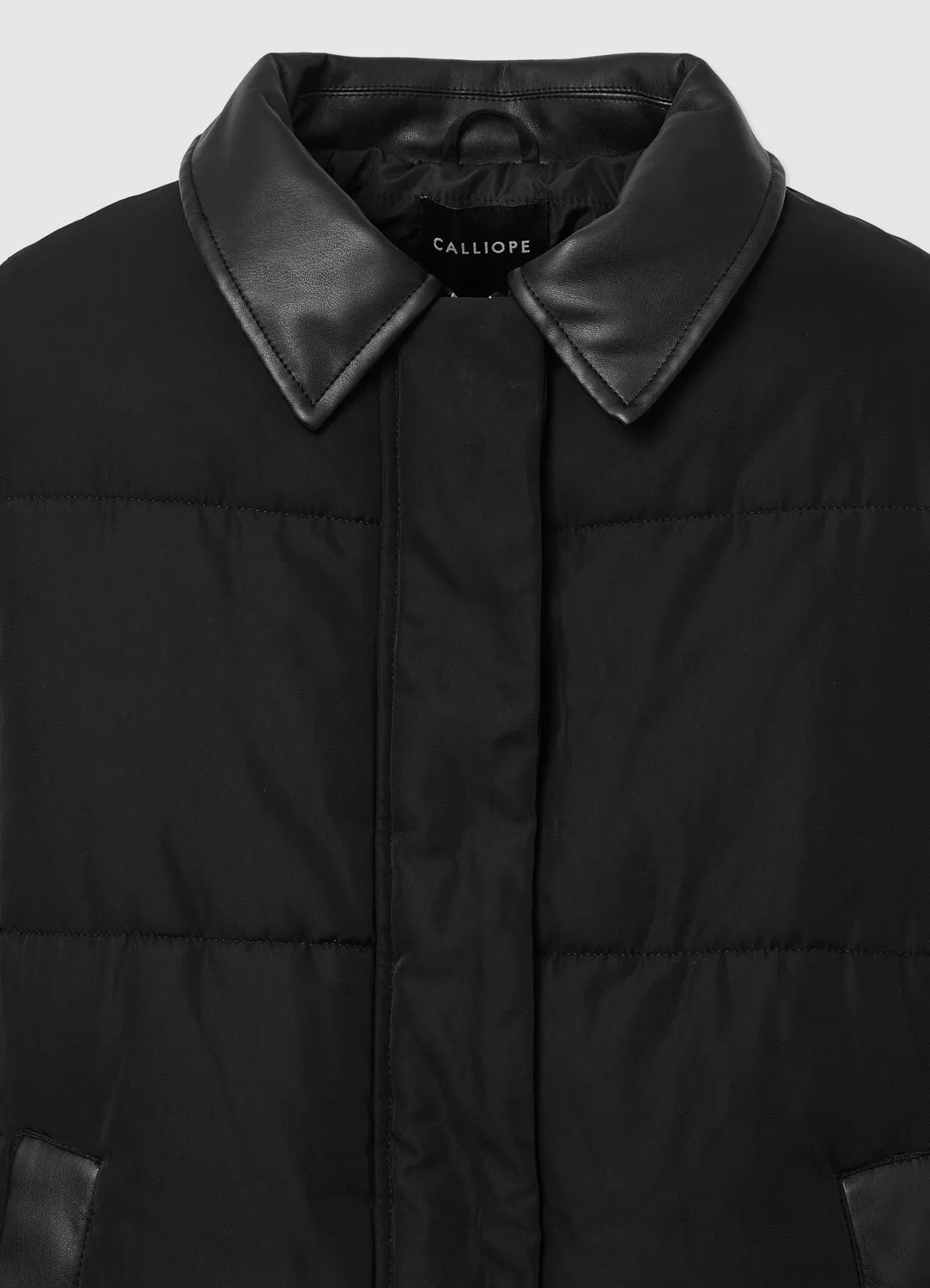 Calliope doudoune femme matelassée simili cuir
