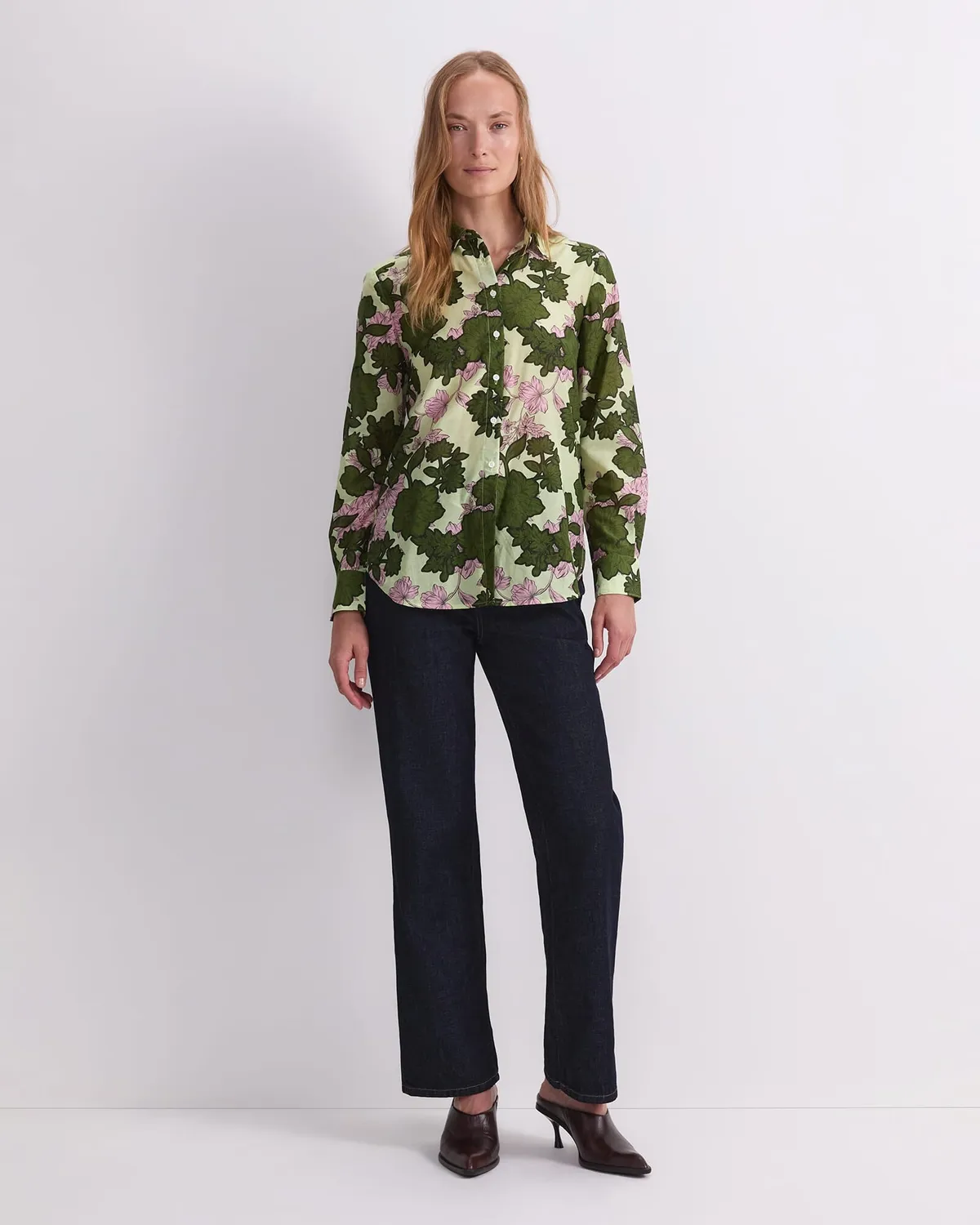 Sportscraft Fleur chemise coton soie imprimé floral