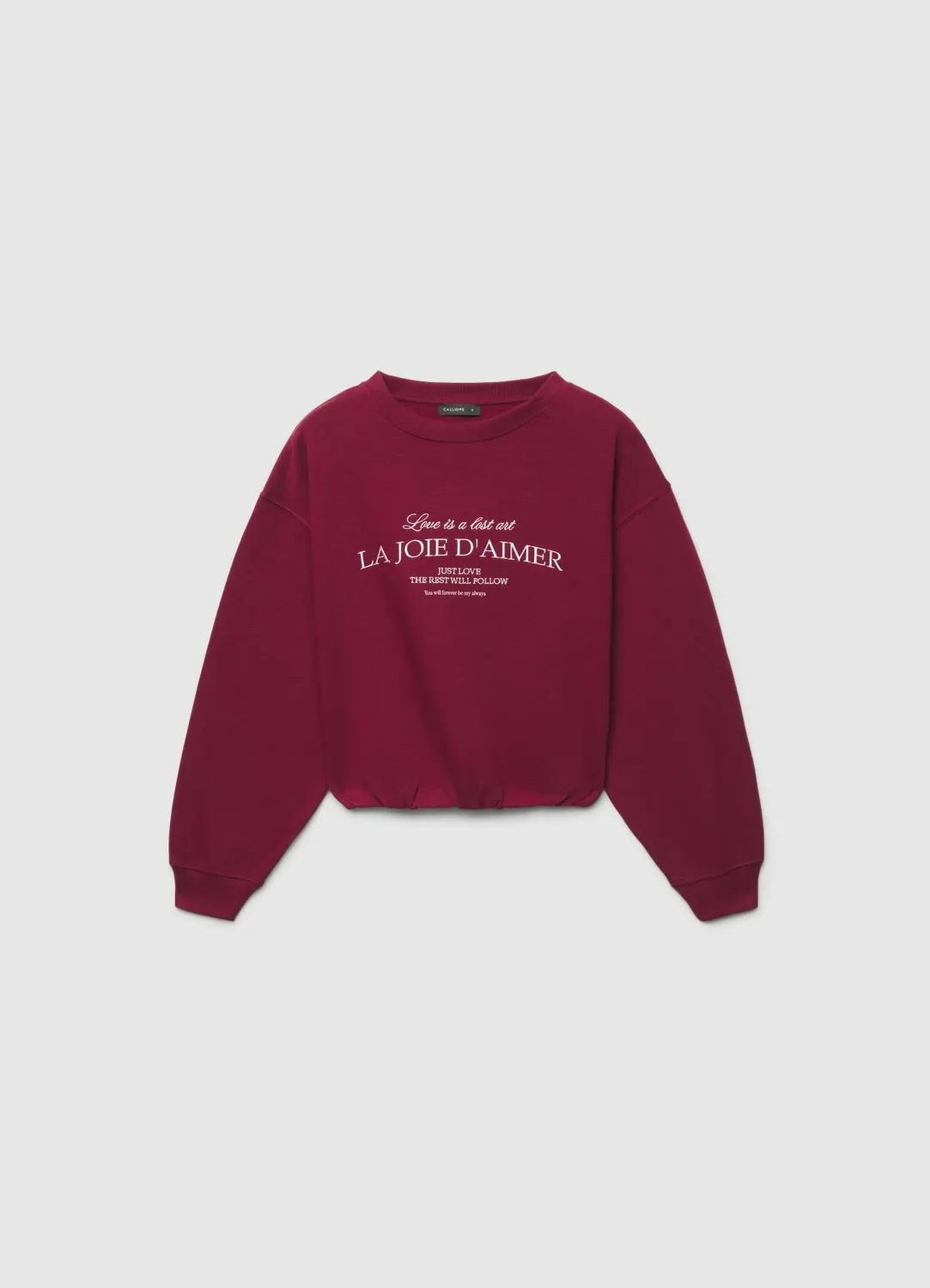 Calliope sweat balloon sweat femme taille S brodé