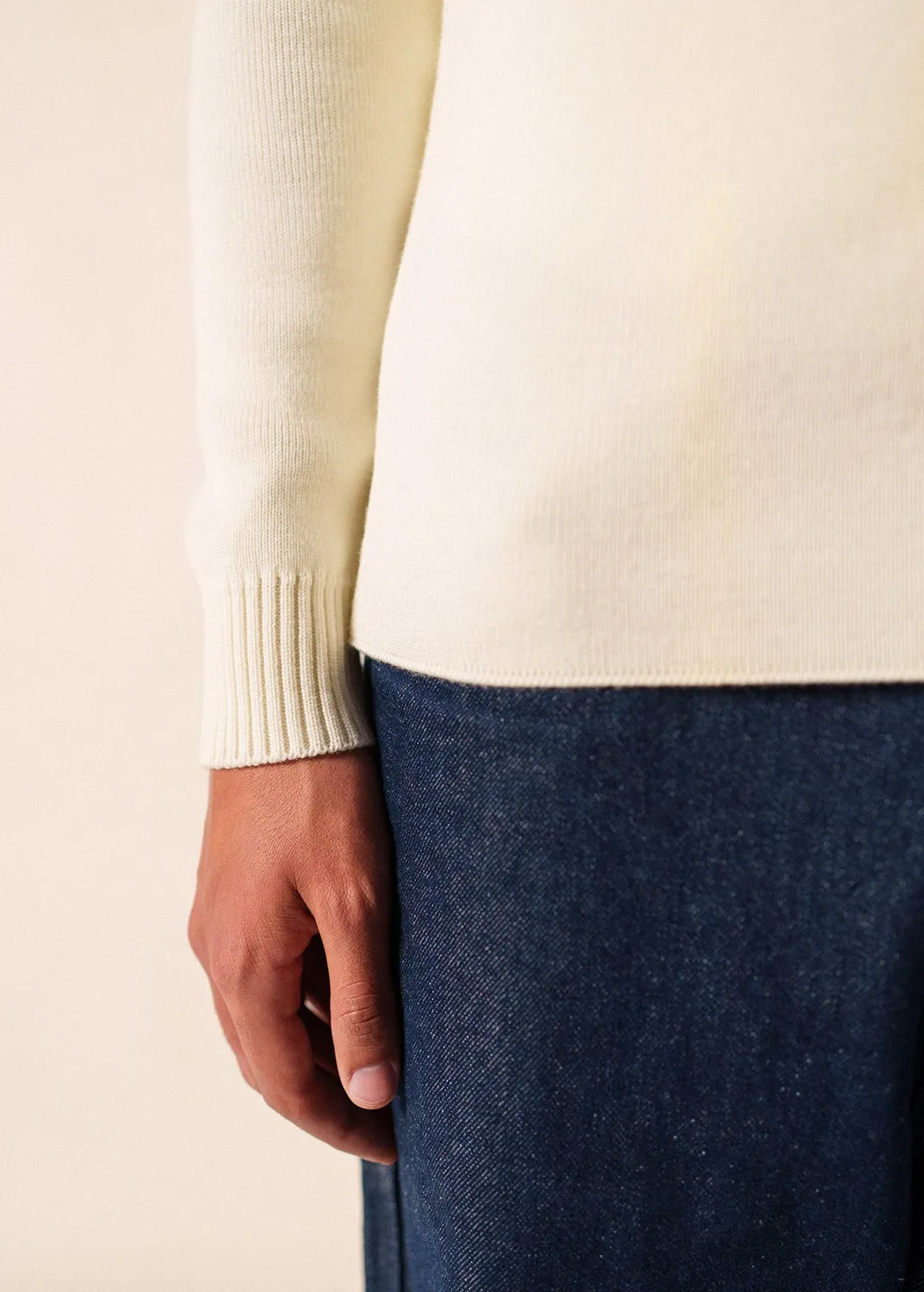 Saint James Rochefort pull marin laine écume