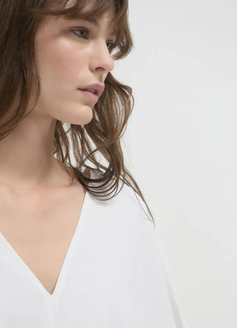 Calliope Blusa V blouse femme manches courtes