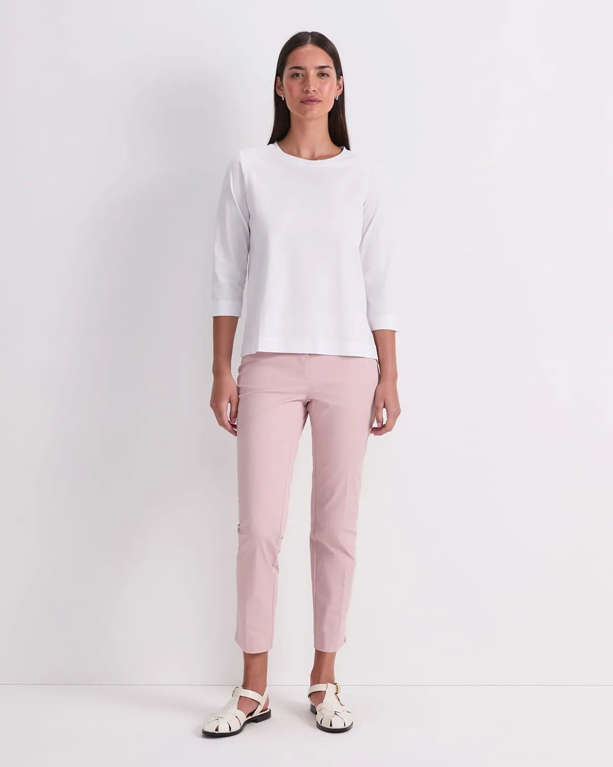 Sportscraft Mercerised Cotton Three Quarter Sleeve Tee t-shirt manches 3/4