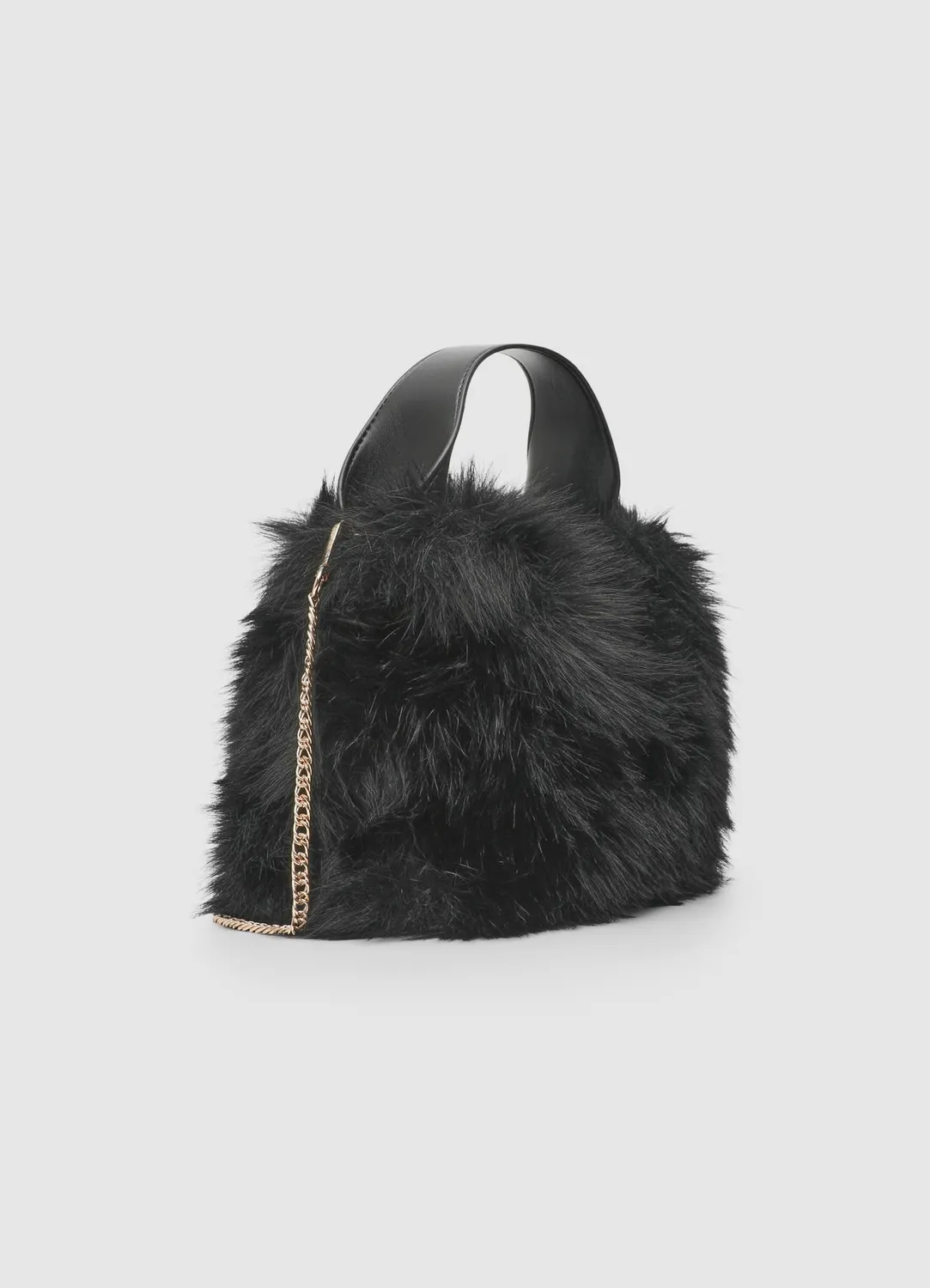 Calliope sac simili-fourrure chaîne femme TU