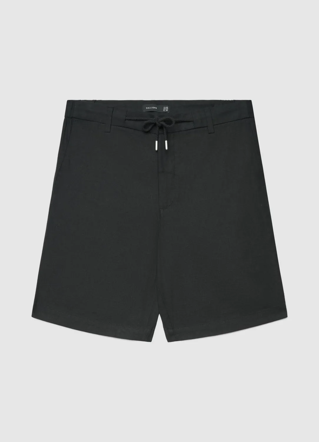 Calliope bermuda homme mélange lin uni