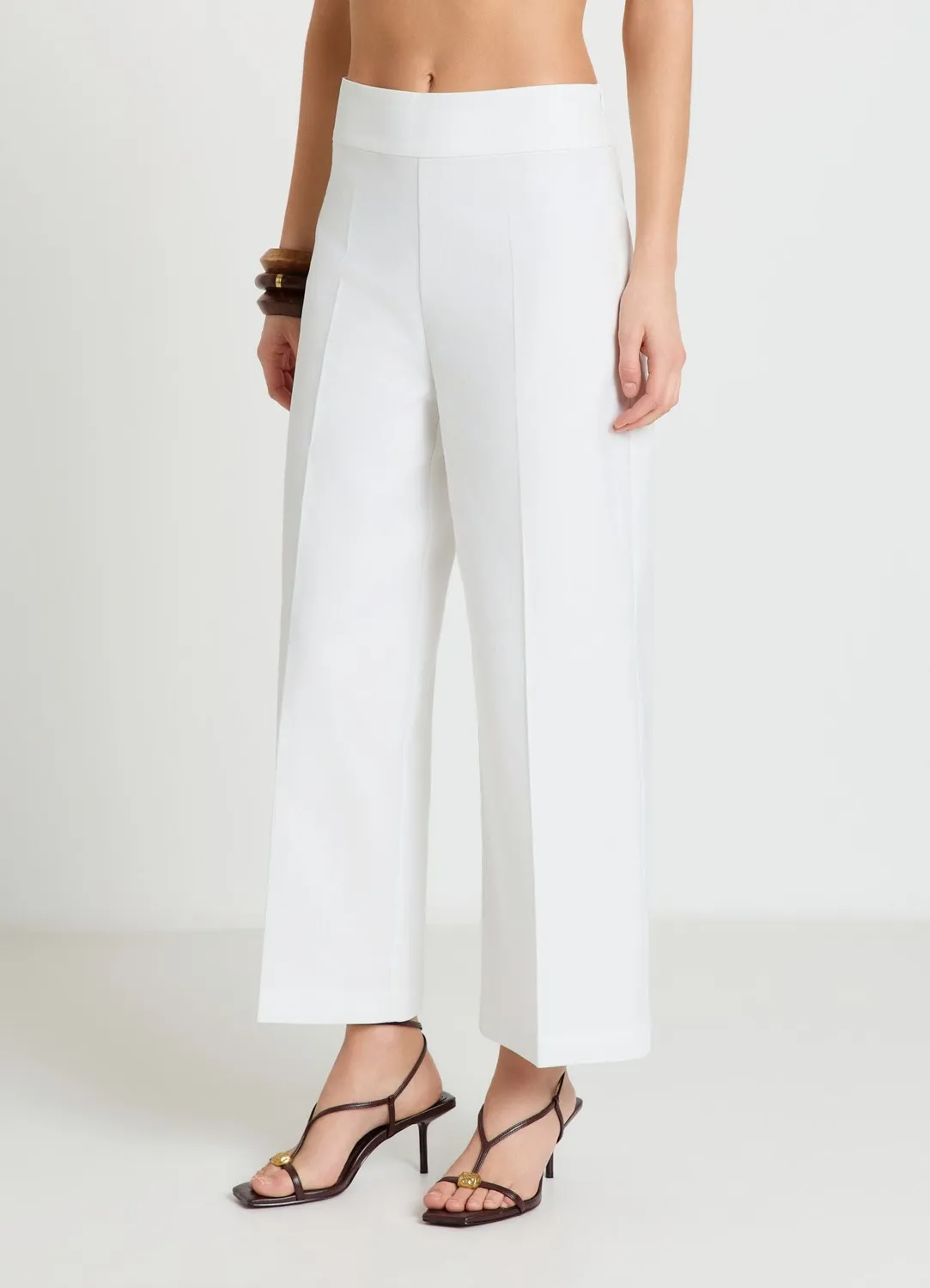 Calliope pantalon culotte coton femme taille haute