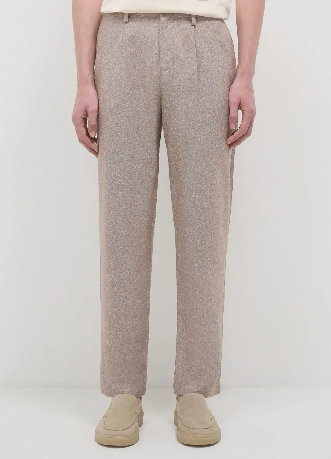 Calliope pantalon chino homme lin coupe regular