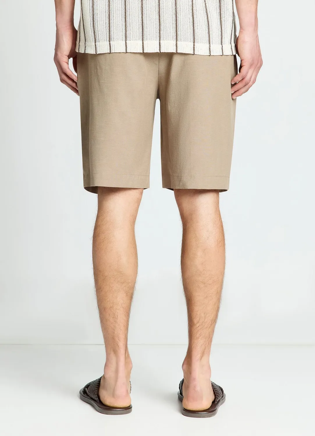 Calliope bermuda homme uni fermeture bouton