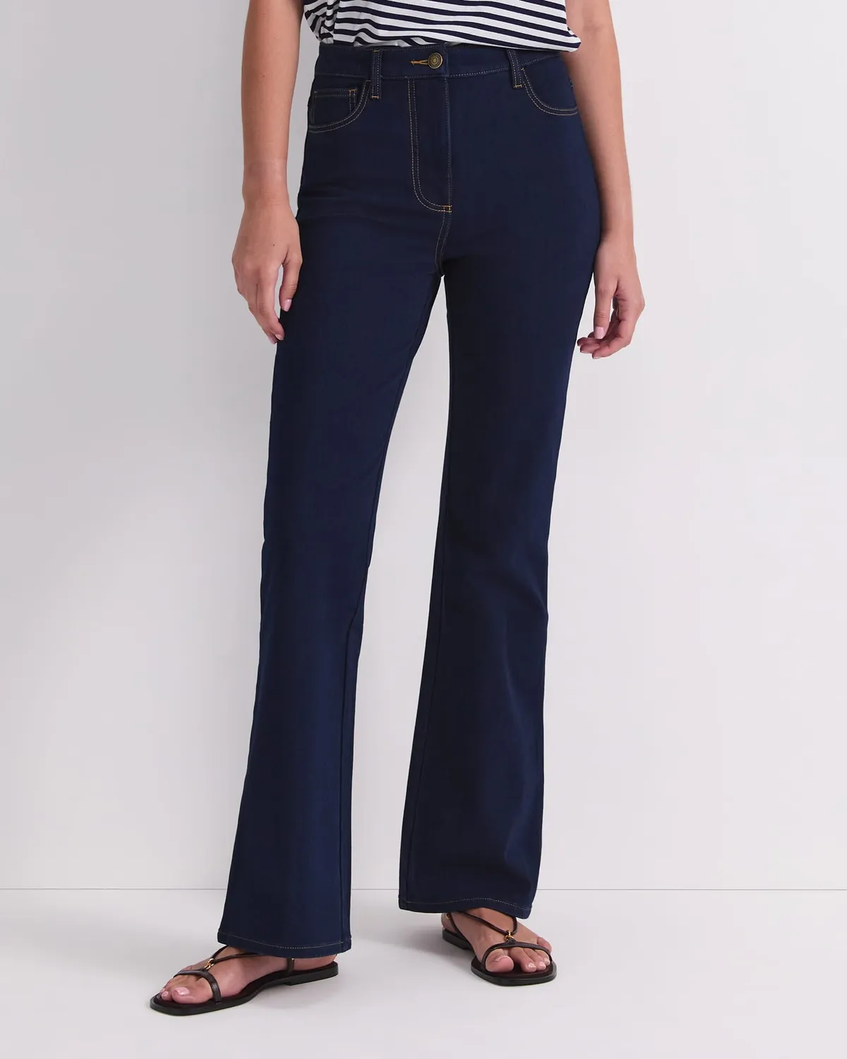 Sportscraft Nyra jean femme flare indigo délavé