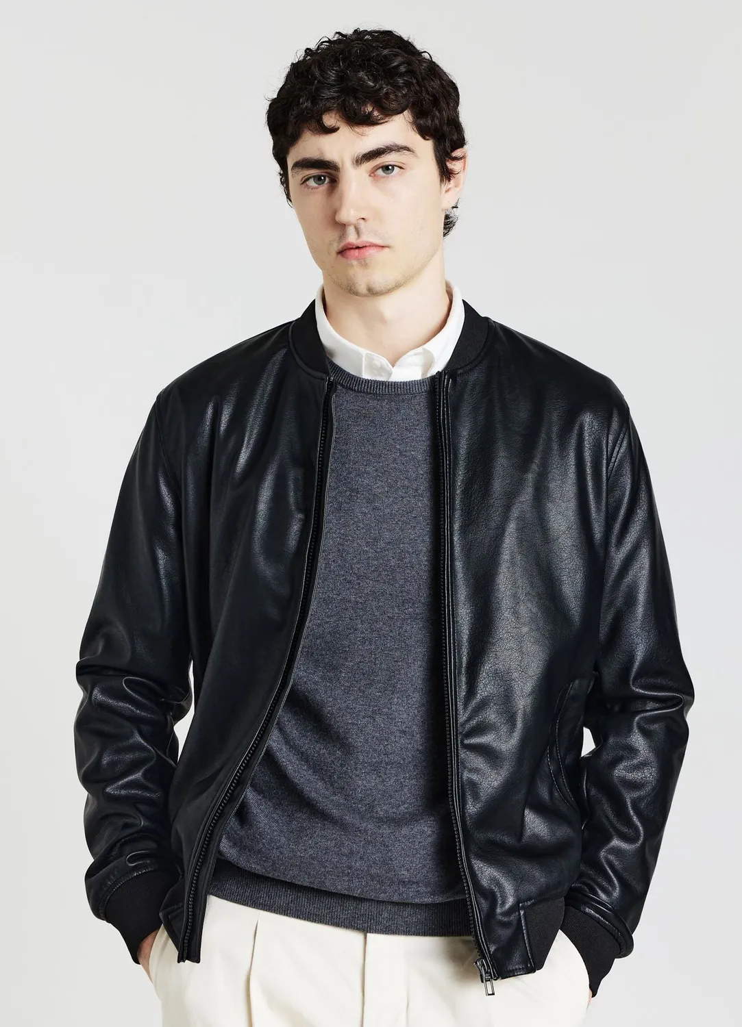 Calliope bomber similicuir blouson homme