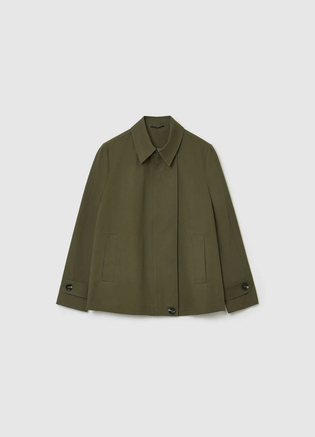 Calliope trench court femme coton uni