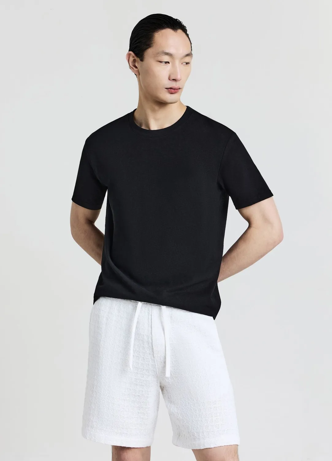 Calliope t-shirt col rond uni homme coton