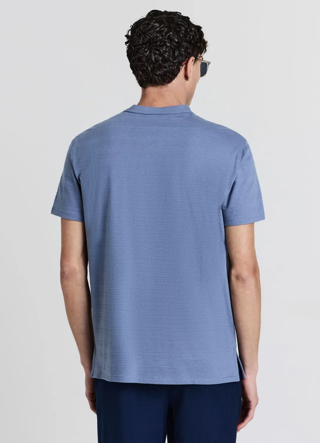 Calliope t-shirt col coréen homme coton regular