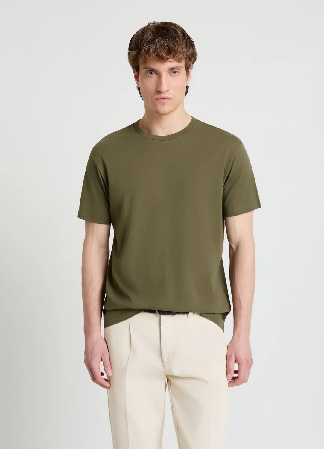 Calliope t-shirt col rond homme uni manches courtes