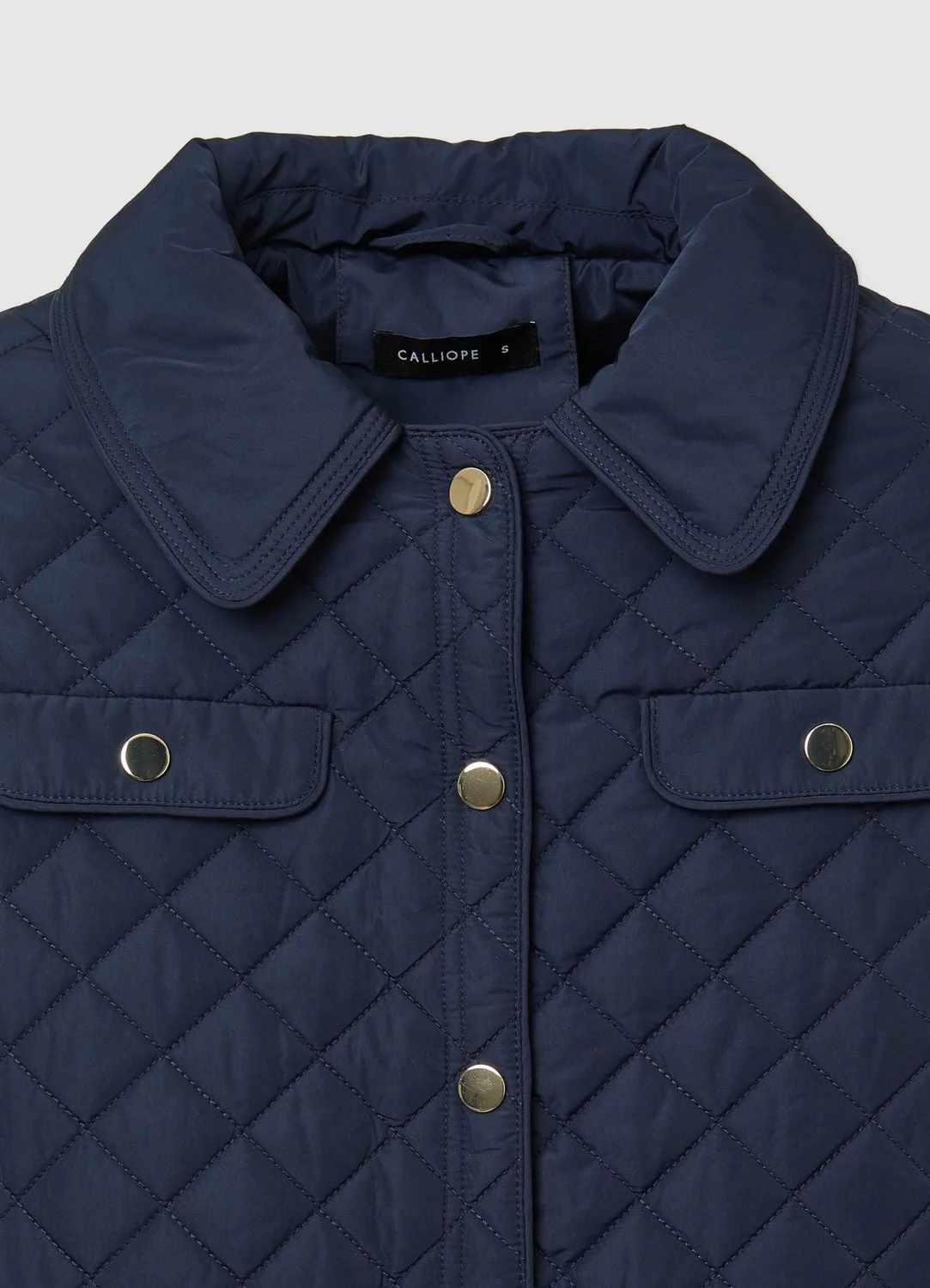 Calliope Veste matelassée femme boutons dorés