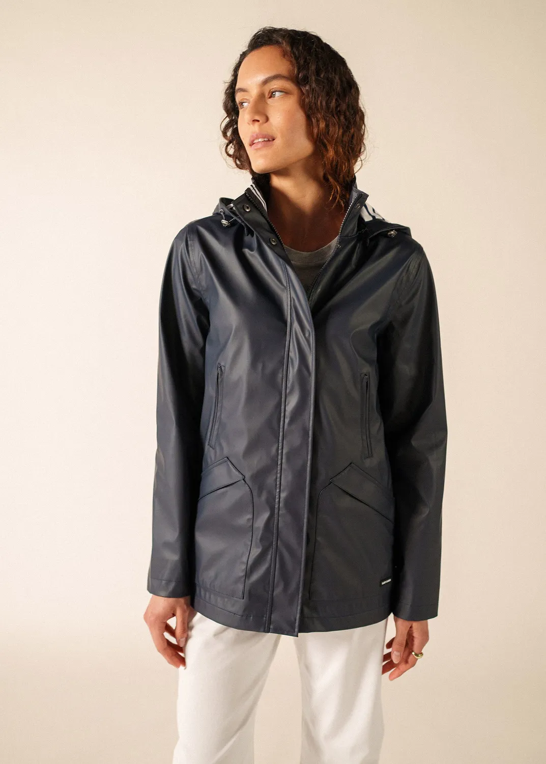 Saint James Ste Morgane ciré marine waterproof