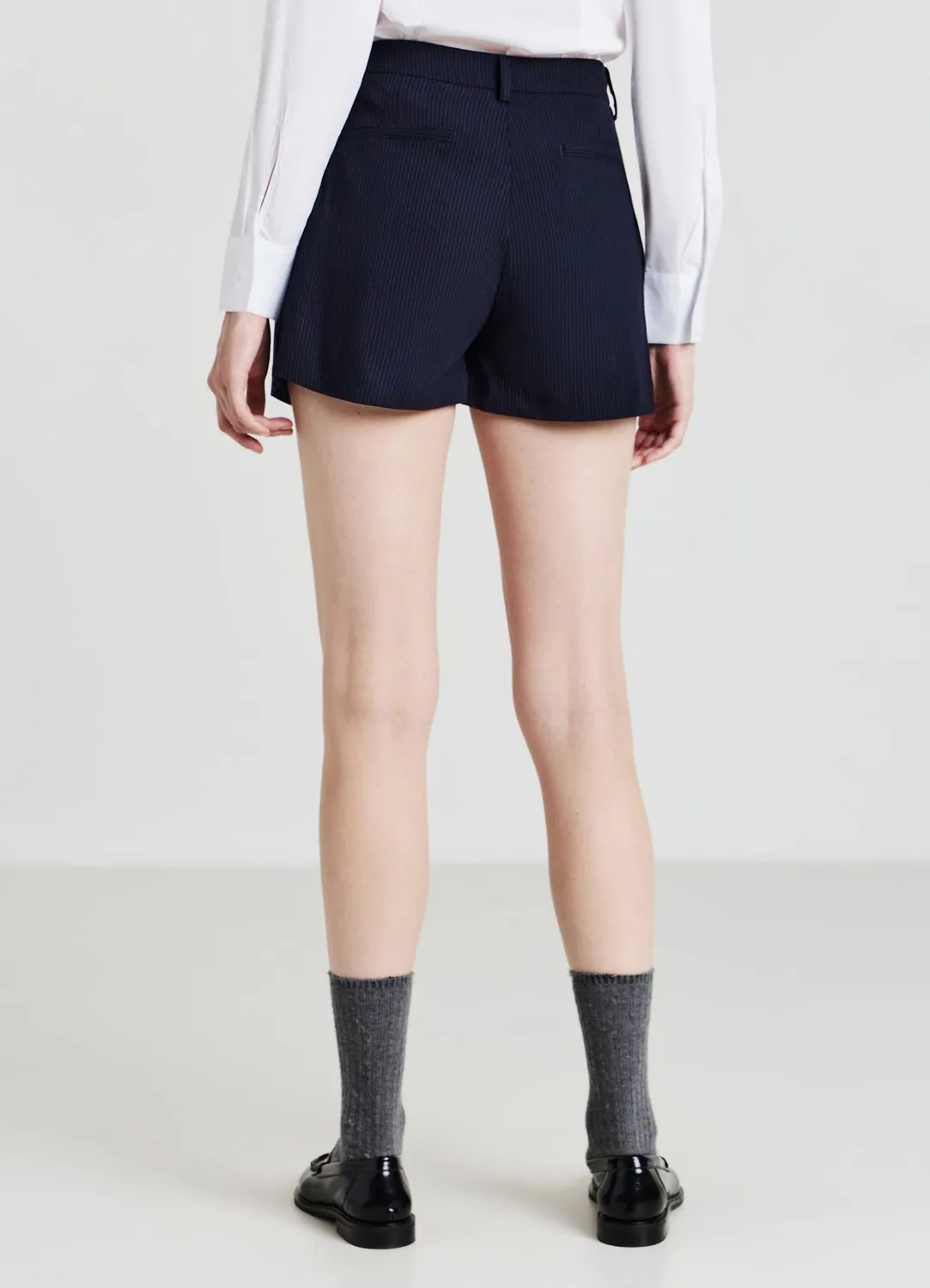 Calliope short à pinces femme rayé bureau