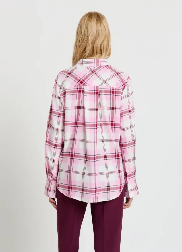 Calliope Chemise femme à carreaux manches longues regular