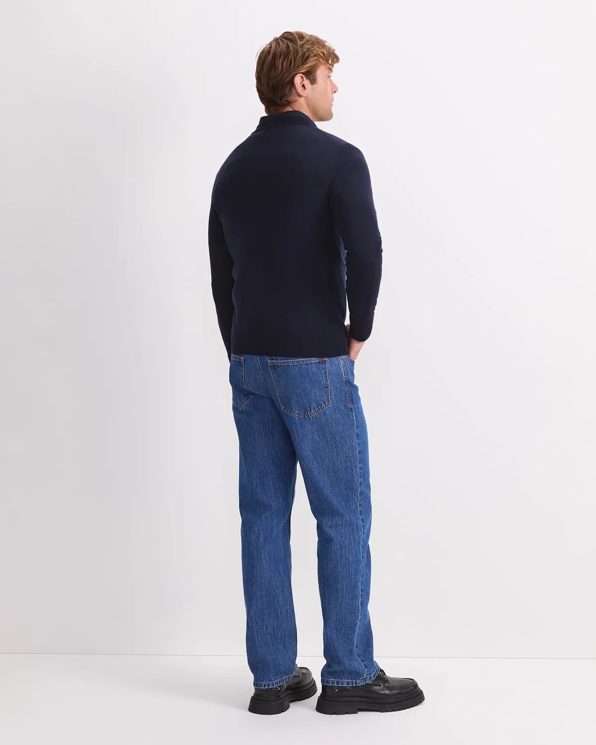 Sportscraft Merino pull col V laine homme léger
