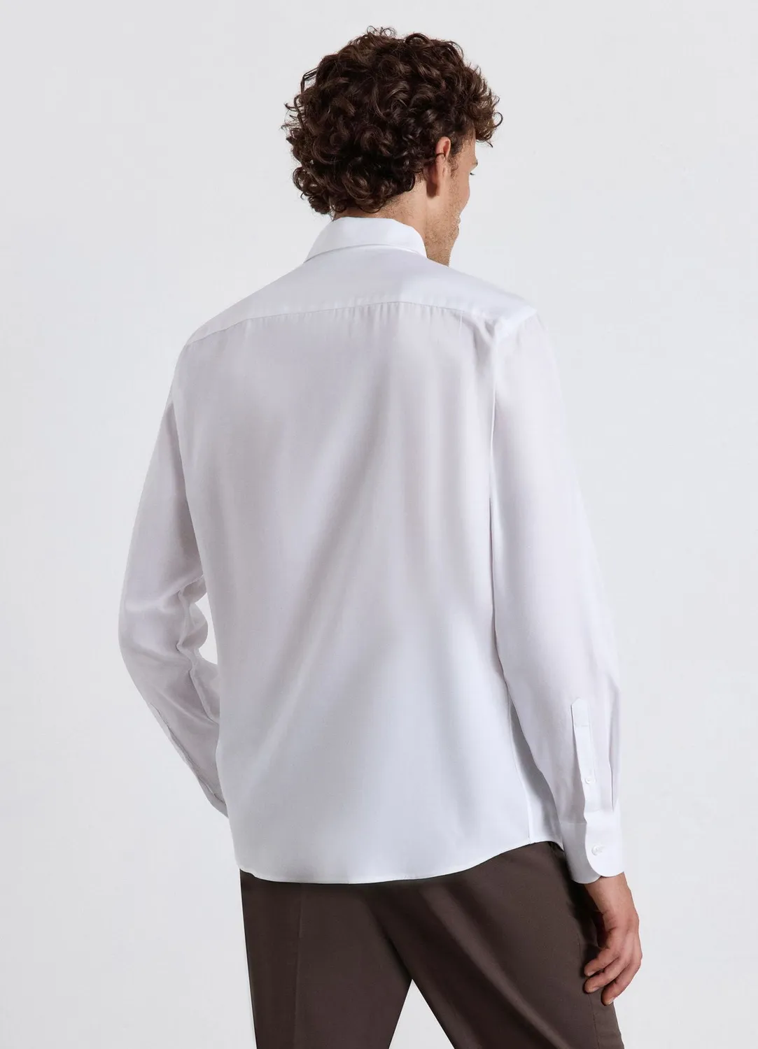 Calliope chemise button-down coton homme L unie