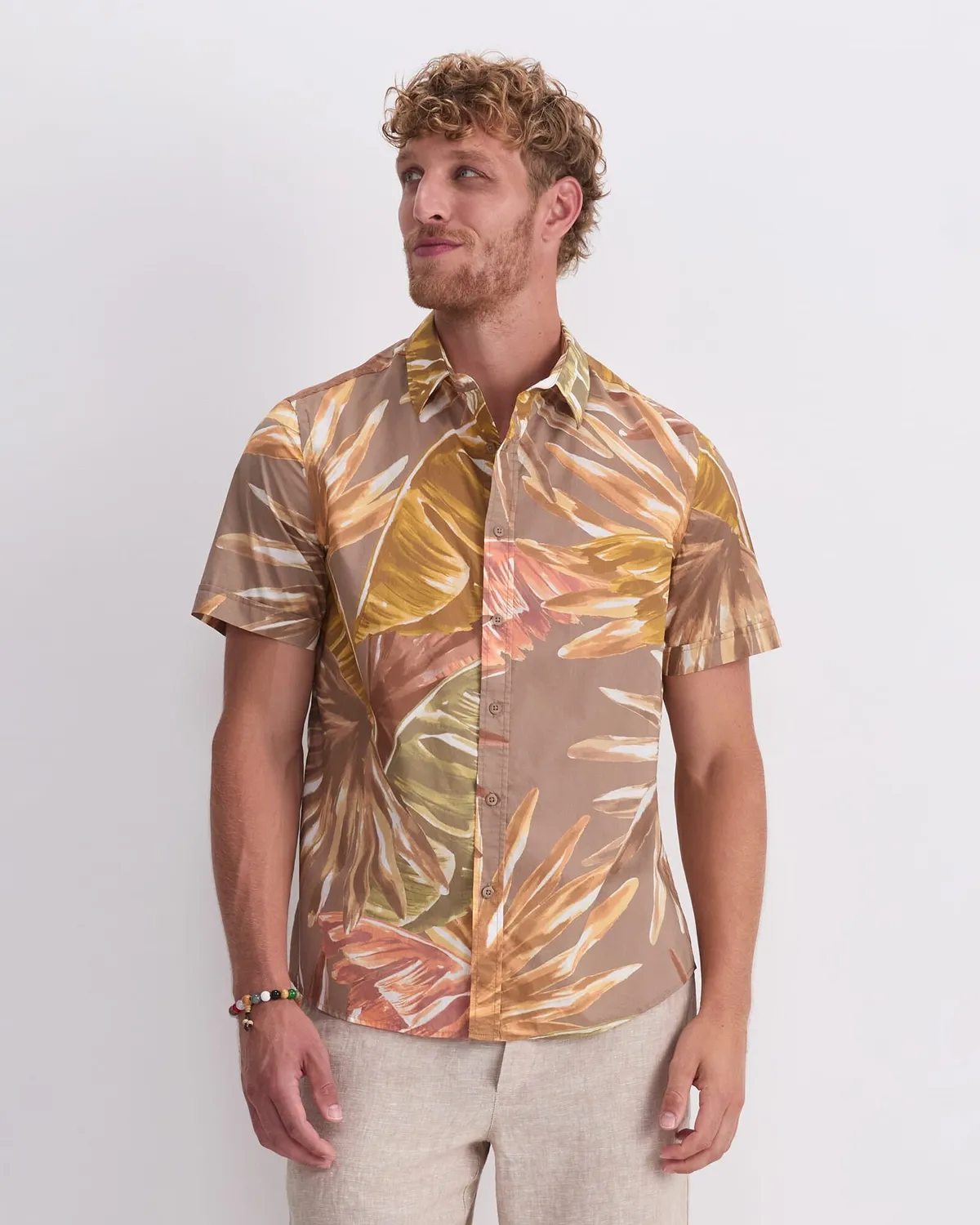 Sportscraft Jude chemise homme manches courtes floral coton