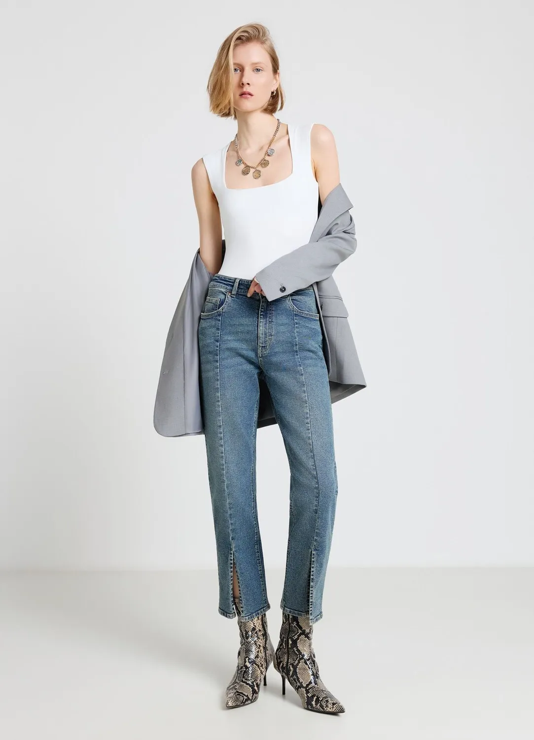 Calliope body col carre femme uni soiree