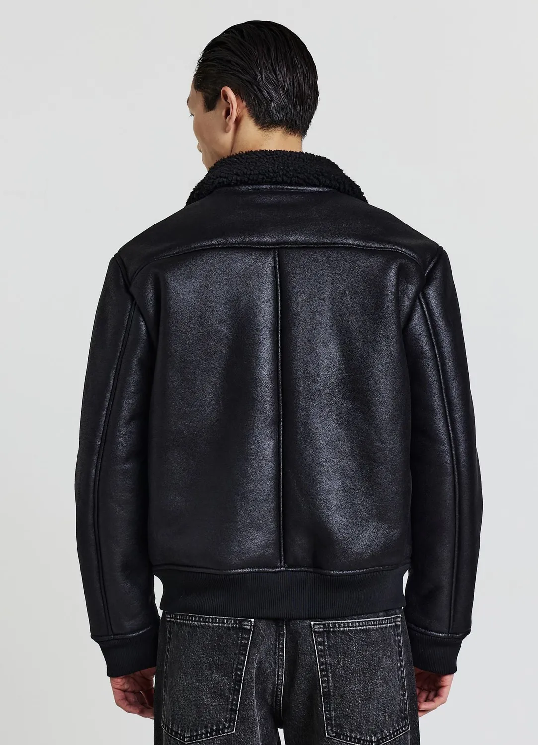 Calliope blouson homme matelassé effet mouton col montant