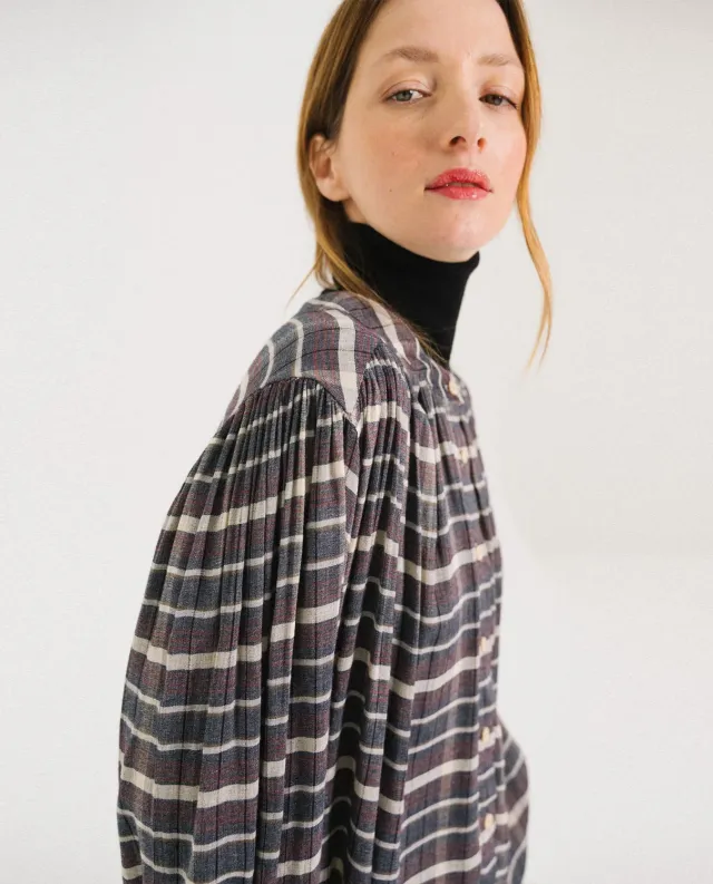 Tinsels Candide blouse friday carreaux fluide