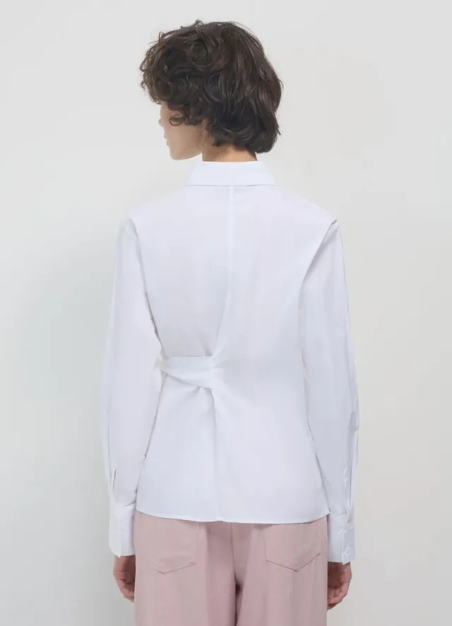 Calliope chemise coton nœud taille femme