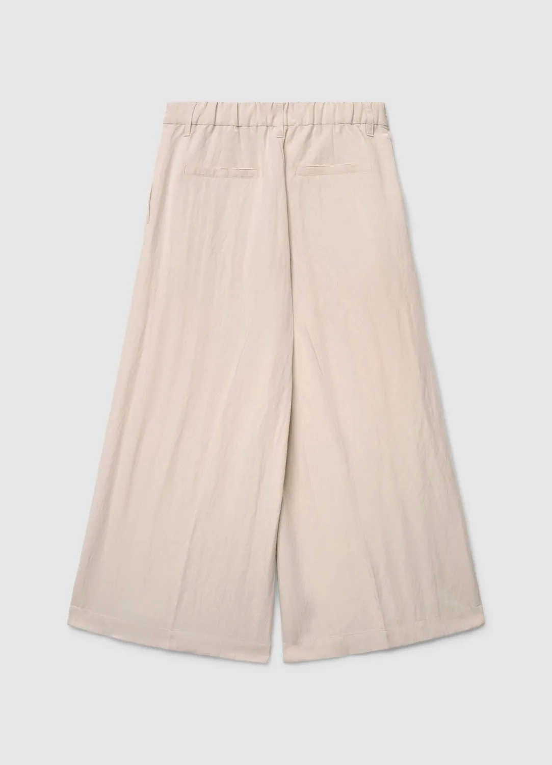 Calliope pantalon palazzo crop femme uni
