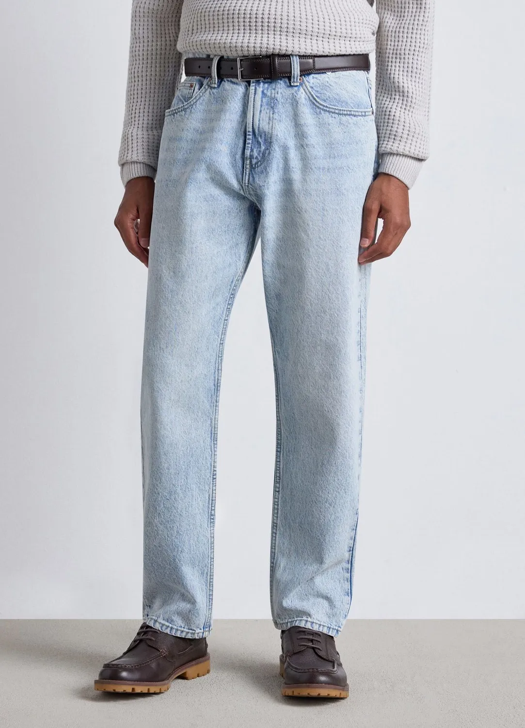 Calliope jean relaxed homme 5 poches uni