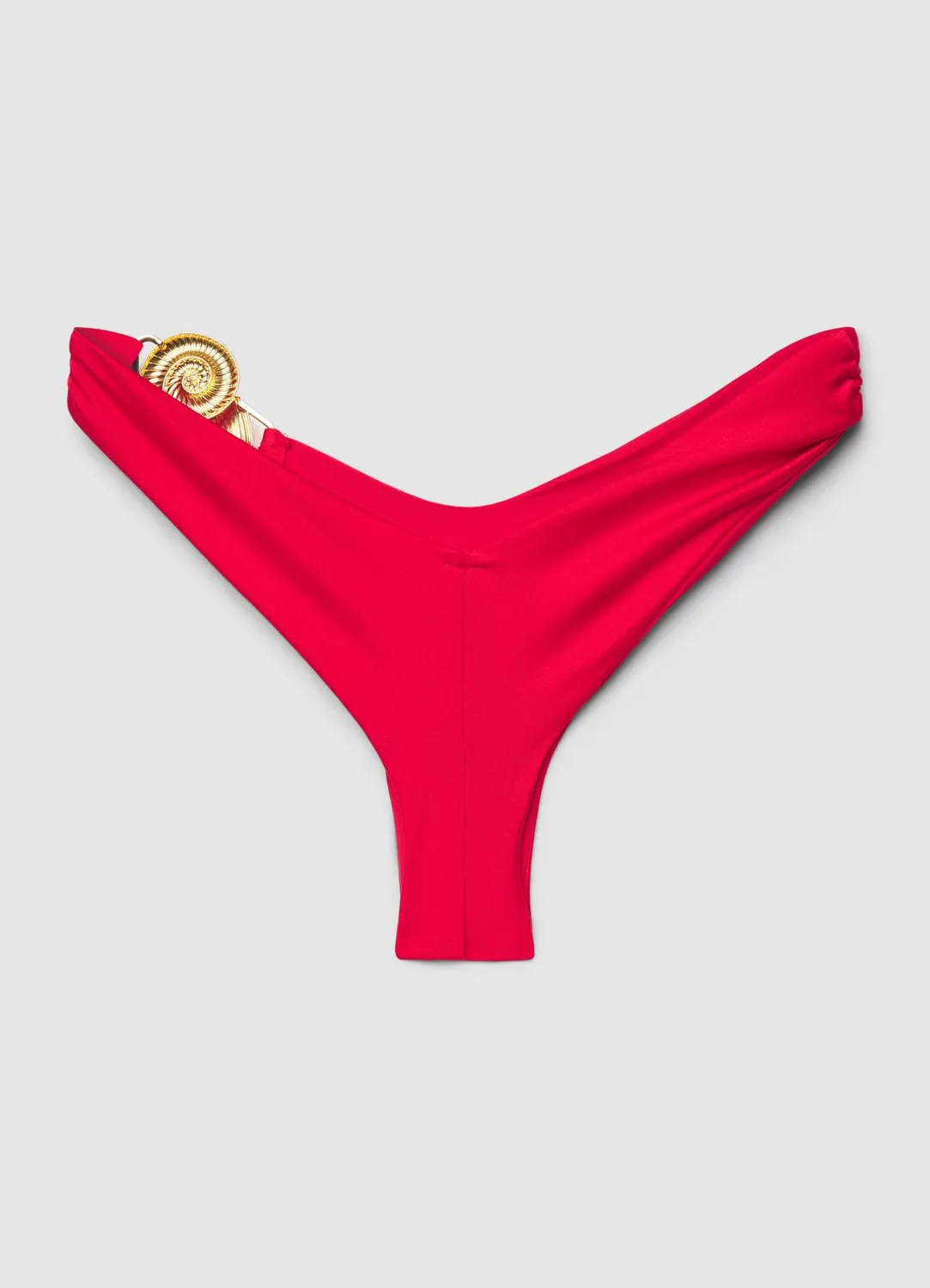 Calliope Slip bikini brasiliana coquillage doré